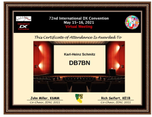 IDXC 72nd International DX Convention May 2021