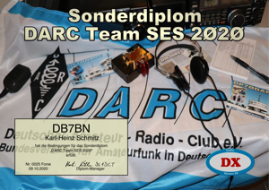 Sonderdiplom DARC Team SES 2020