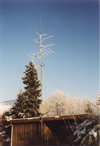 VHF/UHF areals in the winter