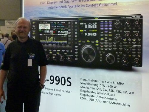 The new TS990S presented for the first time at the Ham Radio 2012